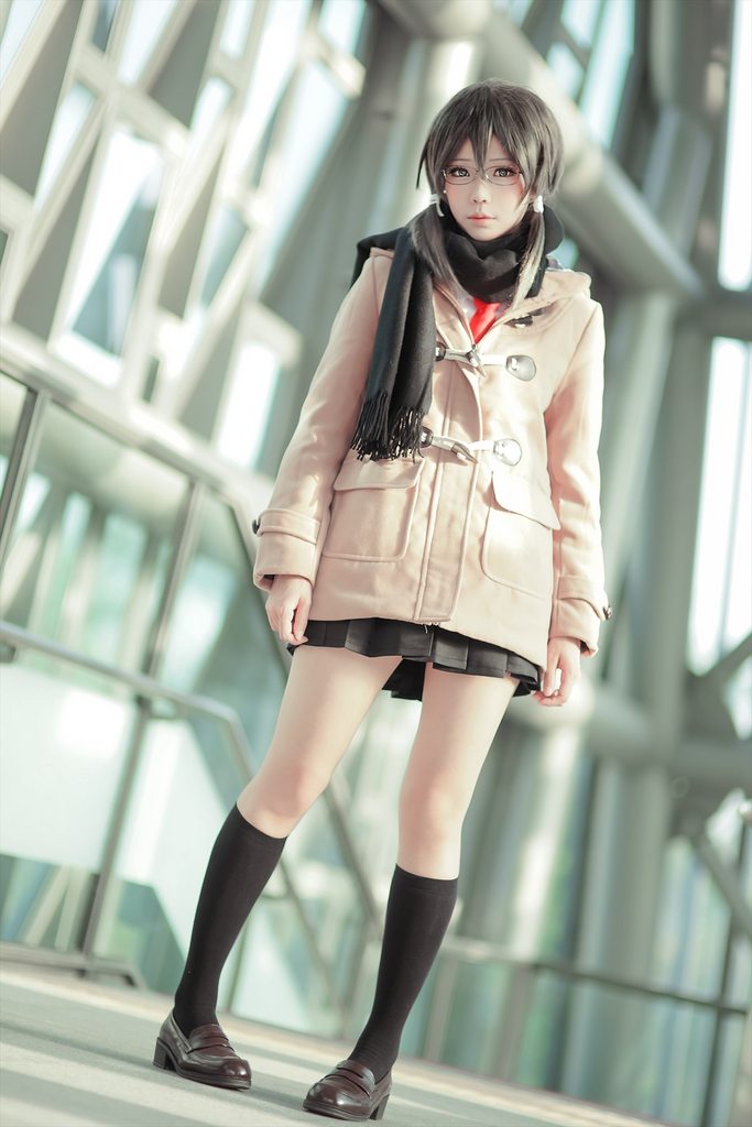 不扛枪更迷人 [刀剑神域]朝田诗乃学生服COSPLAY【36P】