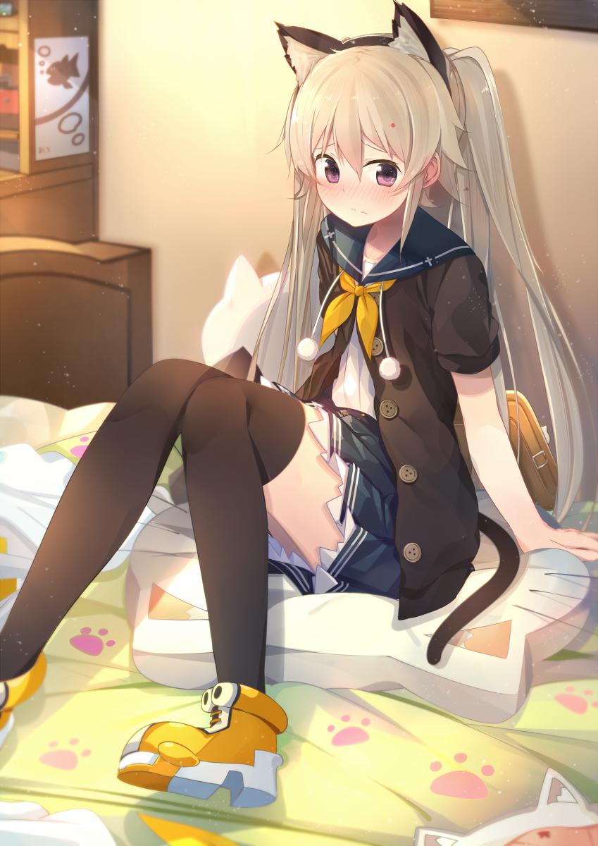 二次元美少女猫耳精品图集打包下载【66P/26.6MB】