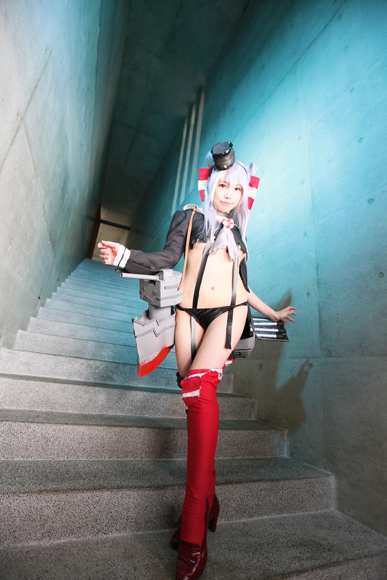 一波日本软妹子COSPLAY福利， あまつかみゅ。の天津風，喜欢的收藏