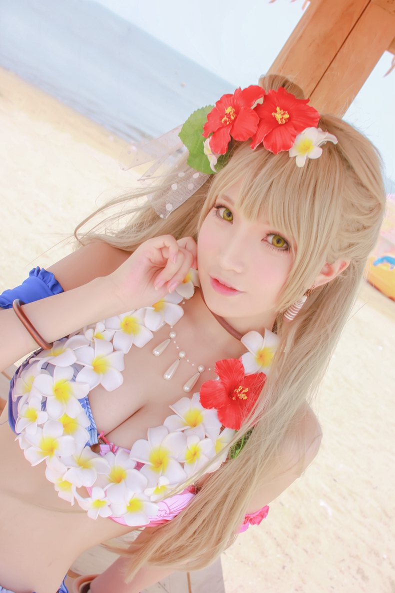 屌丝福利，南小鸟Cos水着觉醒泳装高清写真套图打包下载【14P/102M】
